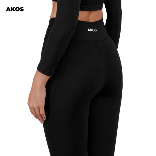 Akos Active Flared Leggings – Black