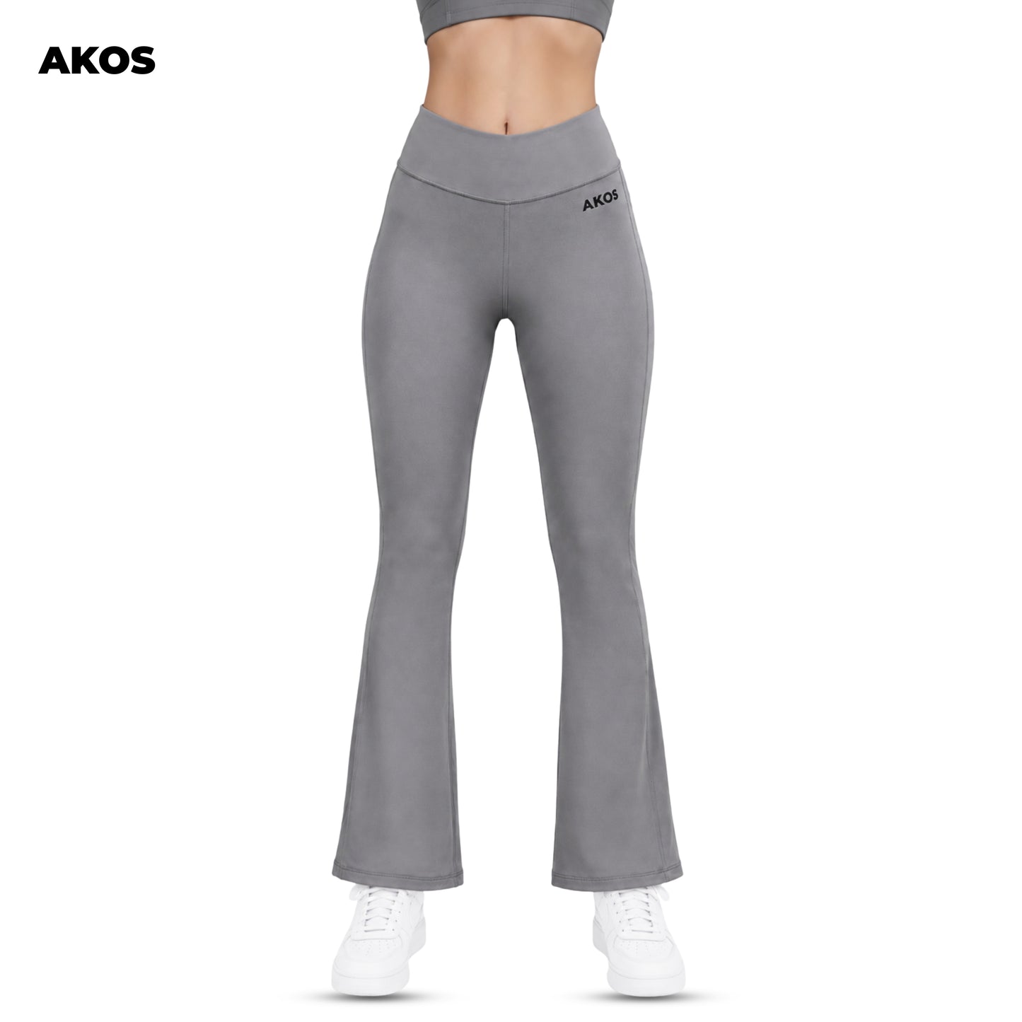 Akos Active Flared Leggings – Grey