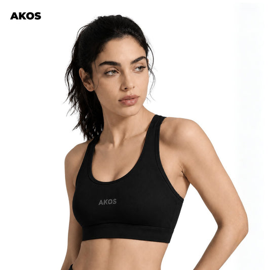Akos Active Padded Sports Bra – Black